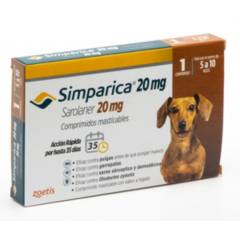 GENERICO - Simparica 20 mg para perros de 5 a10 Kg (1 comprimido)
