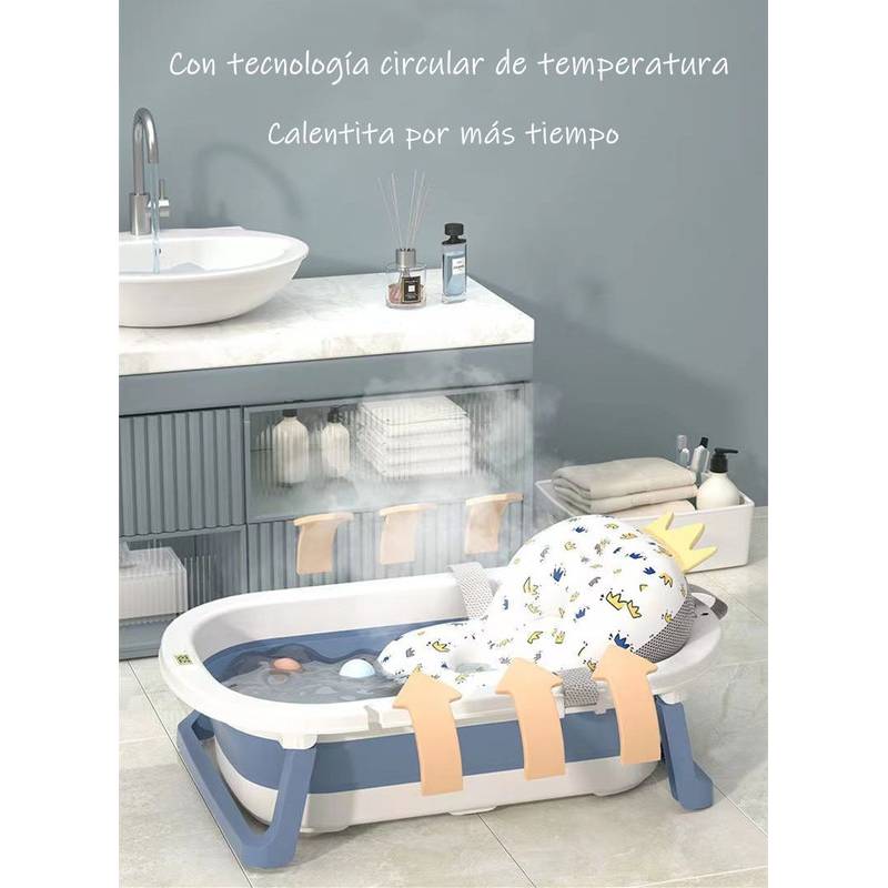Bañera Plegable Para Bebes Con Termómetro Digital - LB Chile