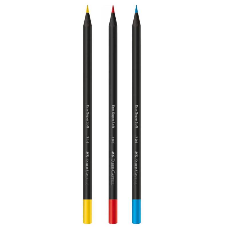 Lápices de colores Supersoft por 12 Unidades Faber Castell