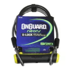 ONGUARD - Candado U-Lock Neon Series DT Neg/Amarillo On Guard