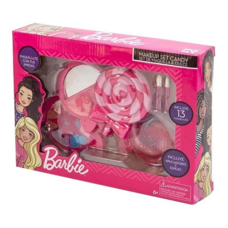MATTEL Juguete Set Maquillaje Candy Rosado Infantil Barbie 