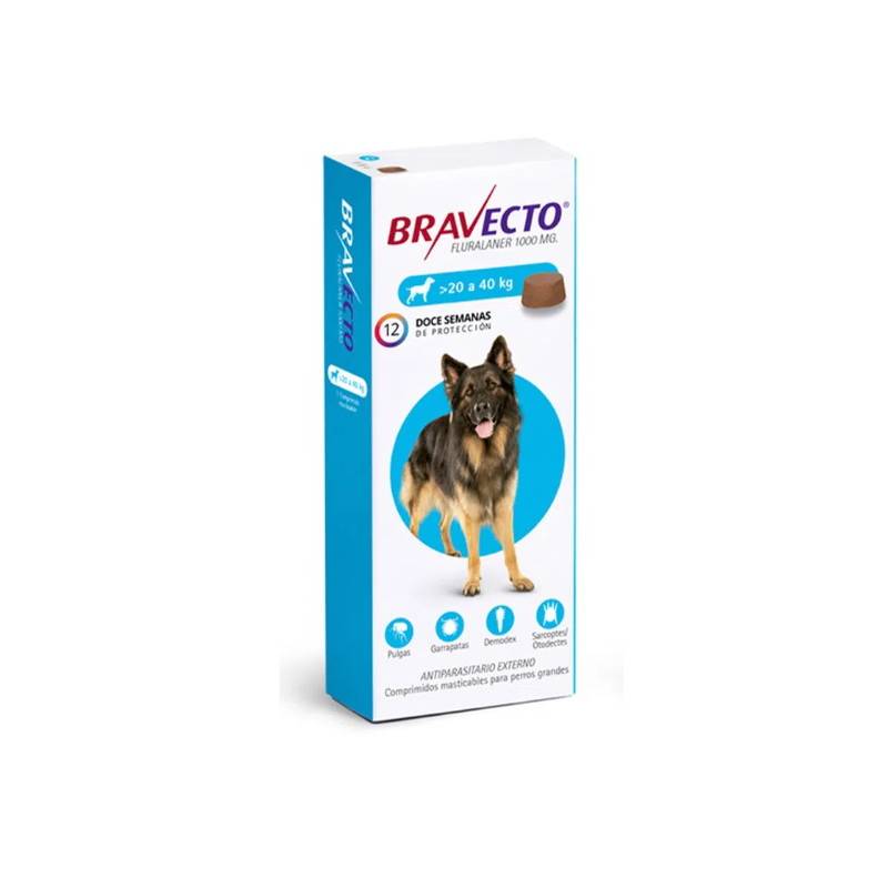BRAVECTO - Bravecto para Perros 20 - 40 KG X 1 COMP