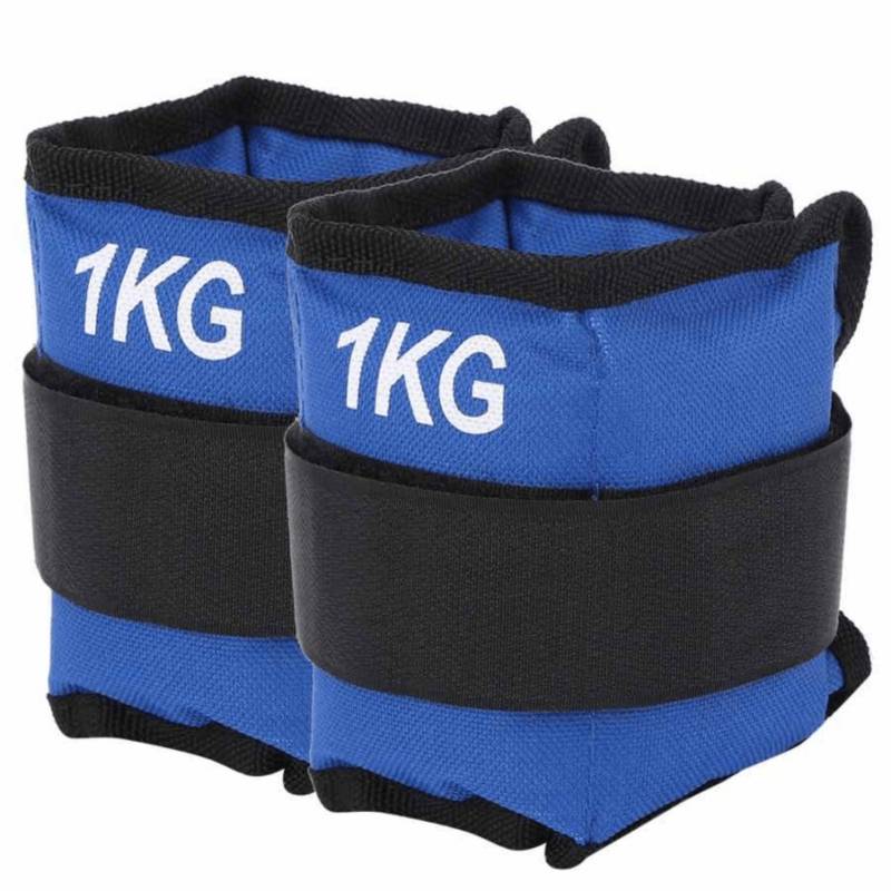 Pesas Deportivas Para Tobillos Y Muñeca 1 KG Azul Genérico