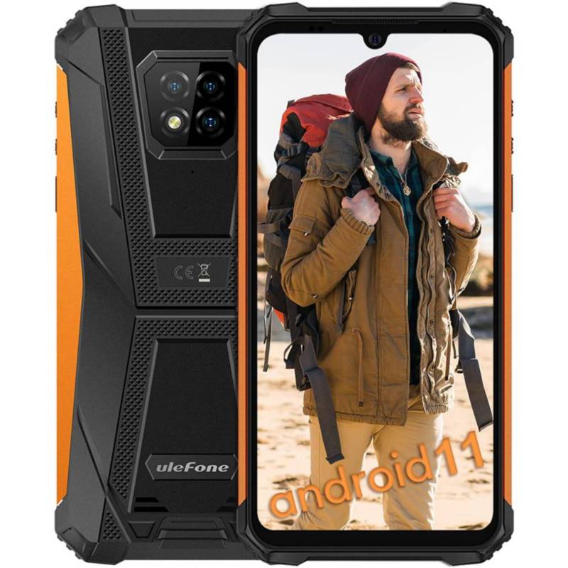 ULEFONE - Ulefone Armor 8 Helio P60 Octa-core 4GB + 64GB 16MP Triple cámara 6.1 "HD + 5580mAh - Naranja