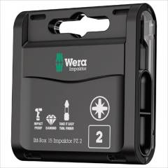 WERA - Accesorio Juego de Puntas Bit Box PZ Impaktor 15 Piezas