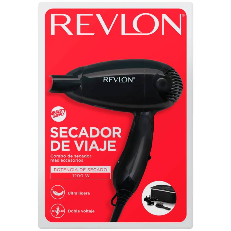 REVLON Kit Secador Pelo Viaje Revlon y Accesorios 5305
