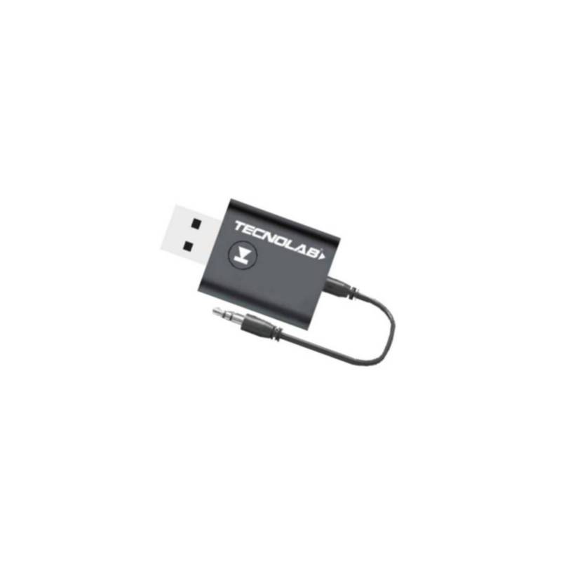 TECNOLAB Receptor De Audio Bluetooth USB Jack 3.5 Tecnolab