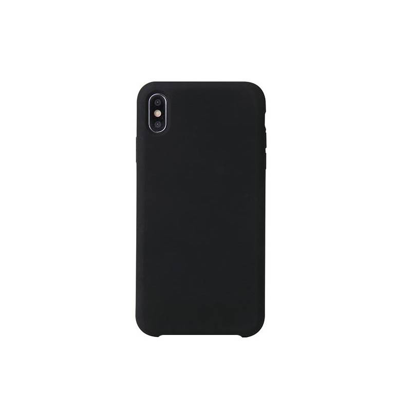 GENERICO - Carcasa para iPhone X Silicona Gruesa Microfibra - Negro