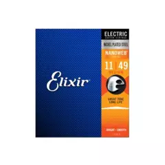 ELIXIR - Set de Cuerdas Elixir Guitarra Eléctrica Acero Niquelado Super Medium 9-42 12102 ELIXIR
