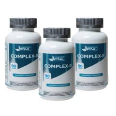 FNL - Vitaminas Complejo B Fnl 3 Frascos 3x90 Caps B1 B2 B3 B6 B7 B9 B12