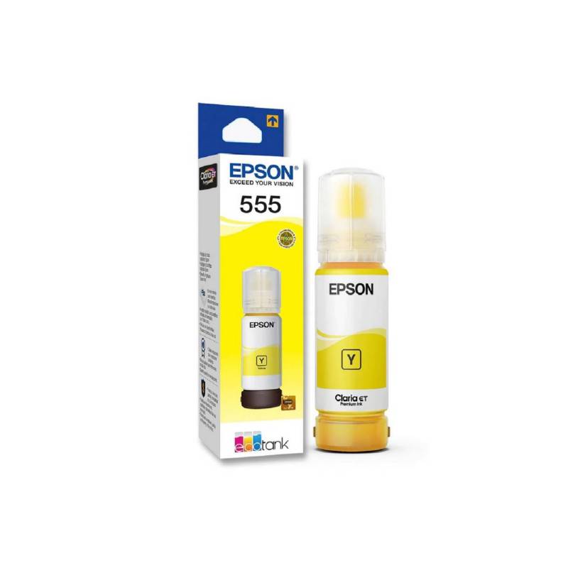 EPSON Tinta Epson 555 Amarillo T555420 para L8160 - L8180 