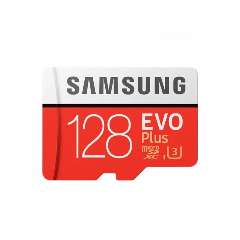 SAMSUNG - Tarjeta MicroSD Samsung 128GB EVO Plus 100MBs UHS I Class U3