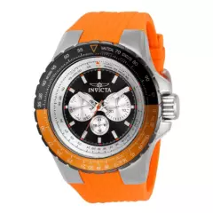 INVICTA - Reloj Invicta Hombre Aviator 33035 Silicona Naranja