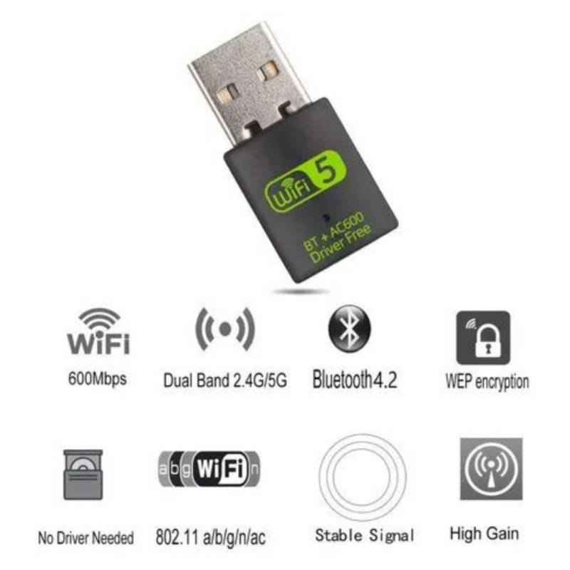 Adaptador USB Bluetooth 5.0 – BigTech Chile