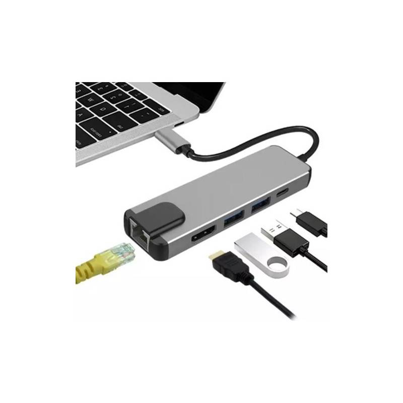 Instruir nada Húmedo GENERICO Adaptador Thunderbolt 3 USB C HDMI USB C a Ethernet Rj45 Lan -  100mps | falabella.com