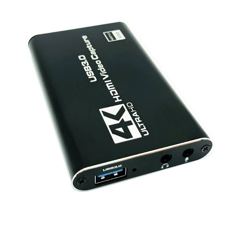 GENERICO Capturadora de Vídeo 4K HDMI Streaming USB 3.0 - Negro