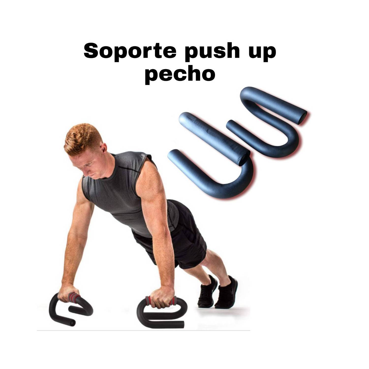 Soporte,Flexiones,Pecho,Ejercicio,Barra,Lagartijas,Gym,Push,Up
