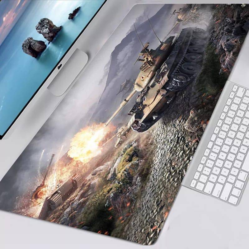DEFF - Mouse Pad Gamer 90x40 Xl Mousepad Tanque