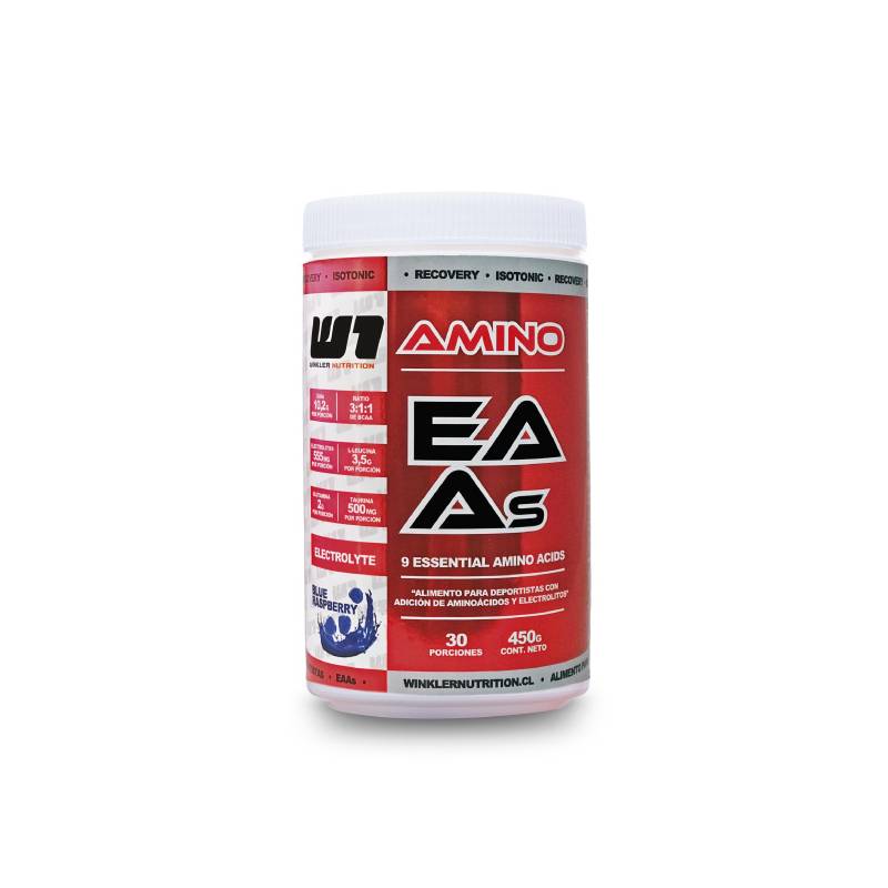 WINKLER NUTRITION - Aminoácidos Esenciales EAAs + BCAAs + Electrolitos Fruit punch 450 grs