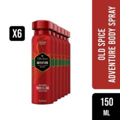 OLD SPICE - Pack 6 Body Spray Old Spice Adventure 96g