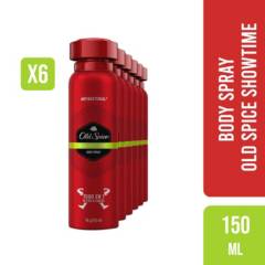 OLD SPICE - Pack 6 Body Spray Showtime Old Spice 150g