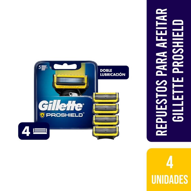 GILLETTE - Repuesto para Afeitar Proshield 4 un Gillette