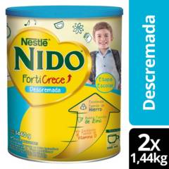 NIDO - Leche NIDO® Forticrece® Descremada 1440g X2 Tarros
