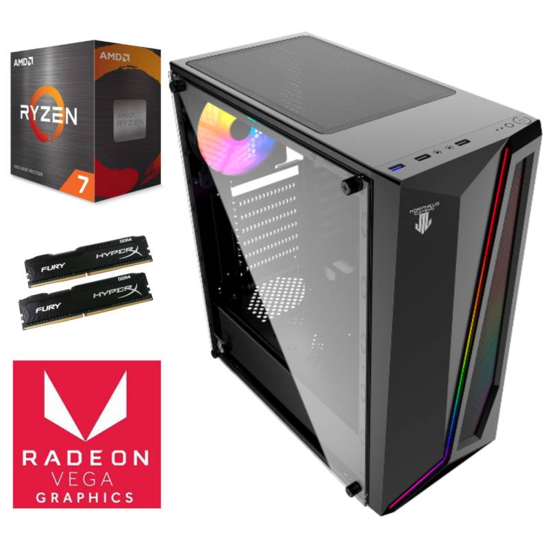 GAMEMAX - PC GAMER AMD RYZEN 7 5700G 16GB RAM 1TB SSD RADEON GRAPHICS