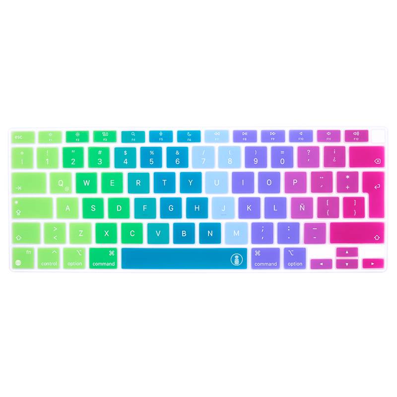 PINEAPPLESTORE - Protector de teclado Multicolor Macbook Air 13´ A2337 latinoamericano