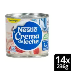 NESTLE - Crema de Leche NESTLÉ® Tarro 236g Pack X14