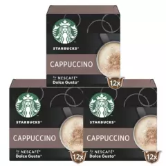 STARBUCKS - Starbucks NESCAFÉ® Dolce Gusto® Cappuccino 12 Cápsulas X3Cajas