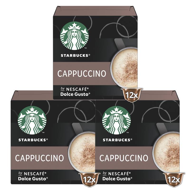 STARBUCKS - Café Starbucks Cappuccino 12 Cápsulas X3 Cajas