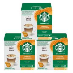 STARBUCKS - Starbucks NESCAFÉ® Dolce Gusto® Caramel Macchiato 12 Cápsulas X3Cajas