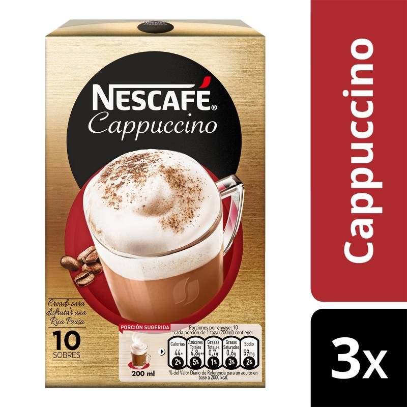 NESTLE - Café Nescafé Cappuccino X3 Cajas