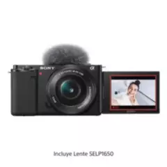 SONY - Camara digital con lente intercambiable para vloggers ZV-E10L