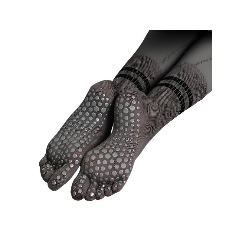 CRUSEC - Calcetines Térmicos Con Dedos Antideslizantes Yoga Deporte