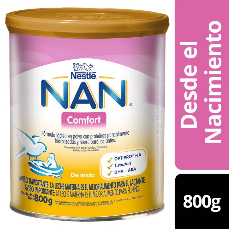 Leche Infantil Especial Nestlé NAN CONFORT Total (800g)