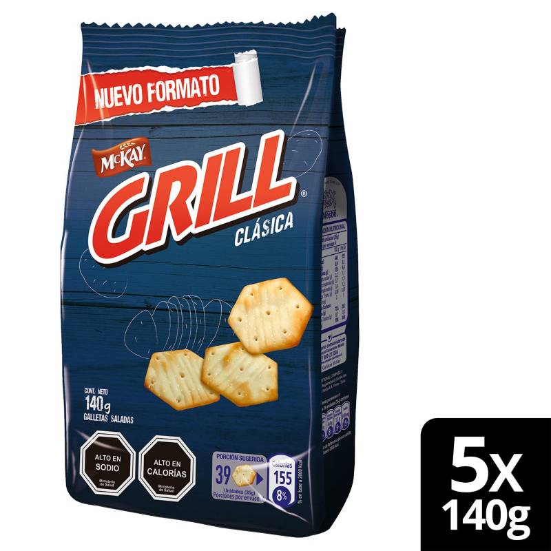 NESTLE - Galleta Grill Clásica 140G Pack X5