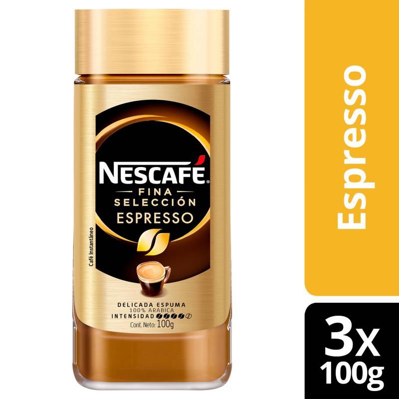 NESCAFE - Café NESCAFÉ® Fina Selección Espresso Frasco 100g Pack X3