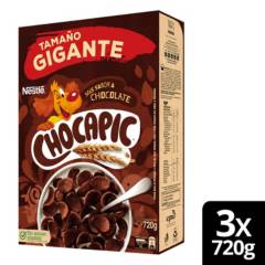NESTLE - Cereal Chocapic Tamaño Gigante 720G X3 Cajas