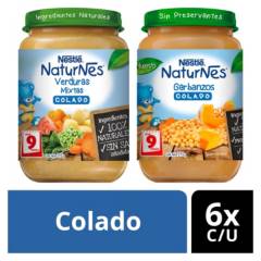NATURNES - Colado Naturnes Verduras Mix Y Garbanzo 215G X12