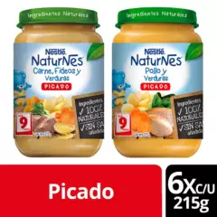 NATURNES - Picado Nestlé® Naturnes® Pollo y Carne Quinoa X12 Frascos