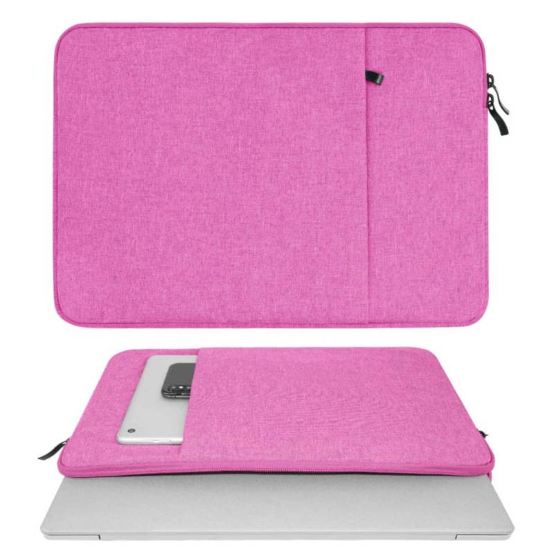 GENERICO - Funda Impermeable Para MacBook Notebook 14 Rosa