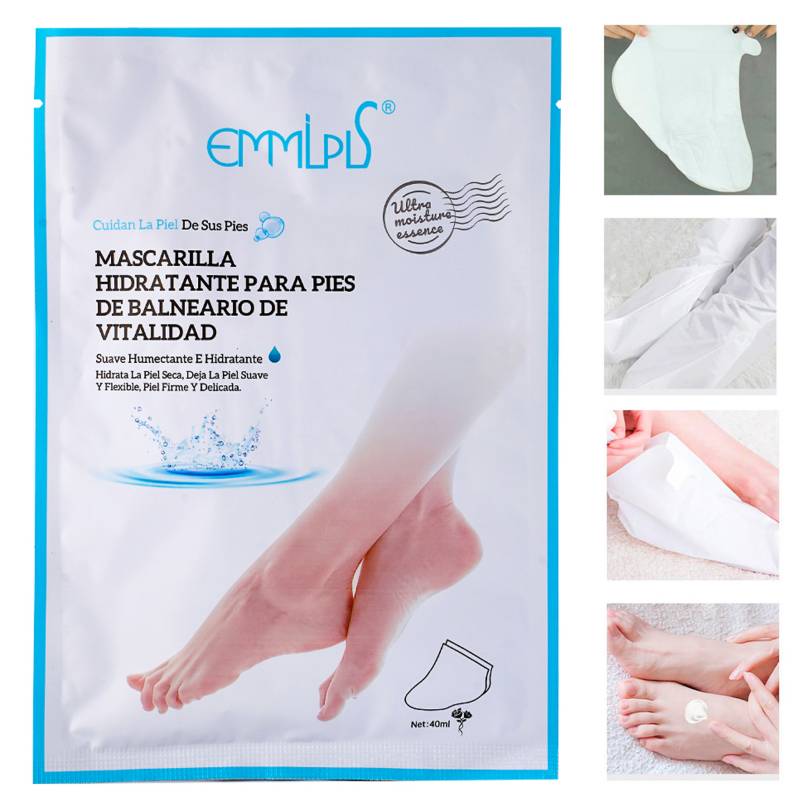 EMMLPLS - Mascarilla Exfoliante para pies Pelling de vitalidad