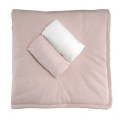 FARFALLINA - Set moises colecho cobertor y sabanas bajeras rosa y blanco