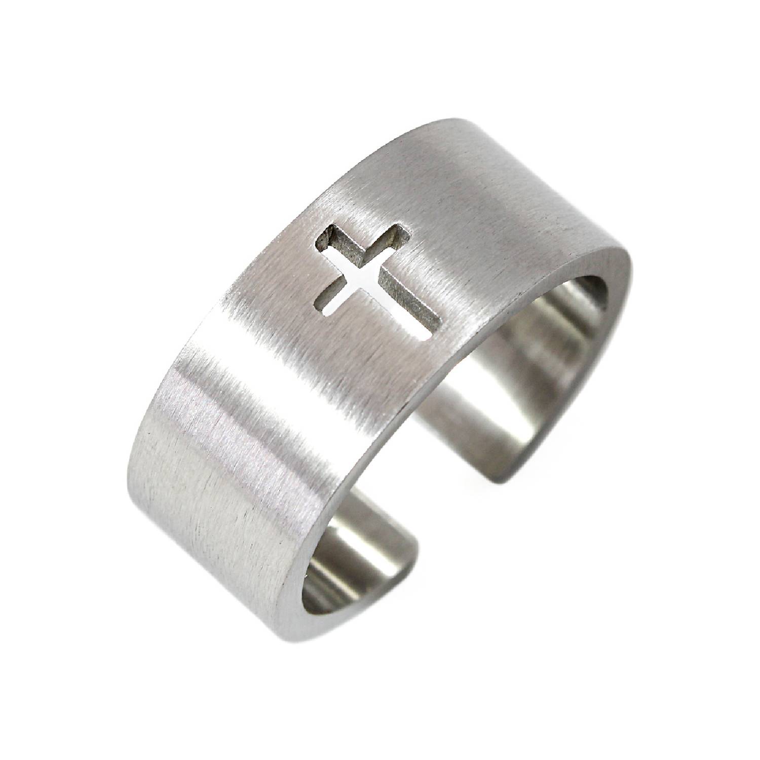 Anillos Hombre Mujer Acero Biselado Color Plata - Millam