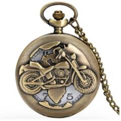 GENERICO - Reloj De Bolsillo Retro Mr Bike Metalico Am16