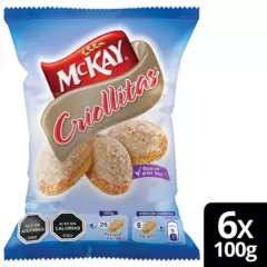 MCKAY - Galletas MCKAY® Criollitas 100g Pack X6