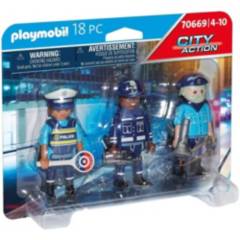PLAYMOBIL - Playmobil Set de Figuras City Action Policía 70669