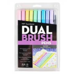 TOMBOW - Set Marcadores Tombow Dual Brush Pastel 10 colores
